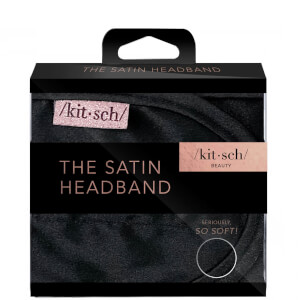Kitsch Satin Sleep Headband - Black
