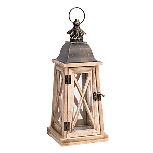 Small Wooden Lantern - Oak