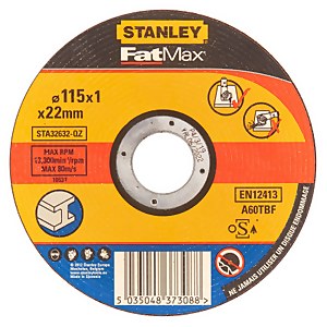 STANLEY FATMAX 115MM Steel Cutting Bonded Disc (STA32632-QZ)