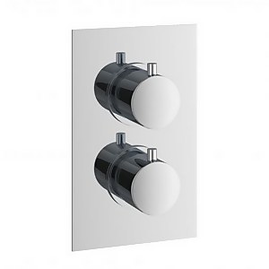 Bathstore Round Thermostatic Shower Valve - 1 Outlet