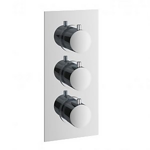 Bathstore Round Thermostatic Shower Valve - 3 Outlets