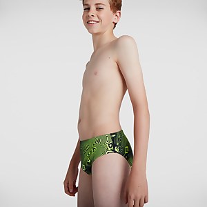 Jungen Allover 6,5 cm Badehose in Schwarz