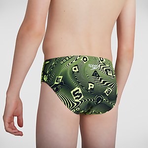 Jungen Allover 6,5 cm Badehose in Schwarz