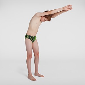 Jungen Allover 6,5 cm Badehose in Schwarz