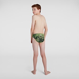 Jungen Allover 6,5 cm Badehose in Schwarz