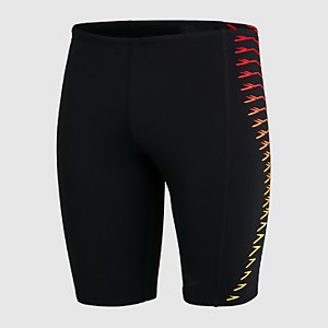 Herren Tech Panel Schwimmhose in Schwarz