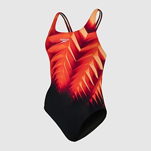 Women's Placement Digital Powerback Swimsuit Black