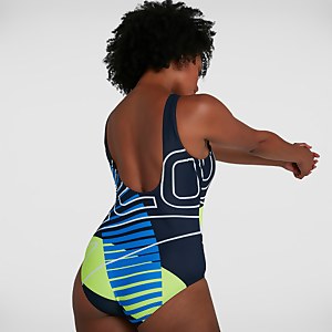 Women's Placement U-Back Swimsuit Navy