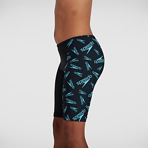 Boys' Boom Logo Allover V Cut Jammer Black