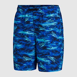 Boys' Printed 15" Watershort Blue