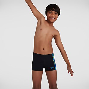 Boys' Allover Panel Aquashort Black