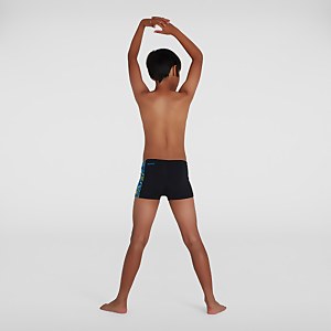 Boys' Allover Panel Aquashort Black