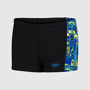 Boys' Allover Panel Aquashort Black