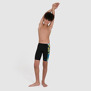 Boys' Allover Panel Jammer Black