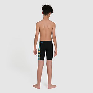 Boys' Allover Panel Jammer Black