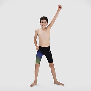 Jungen Fastskin Junior Endurance+ High Waisted Jammer in Schwarz
