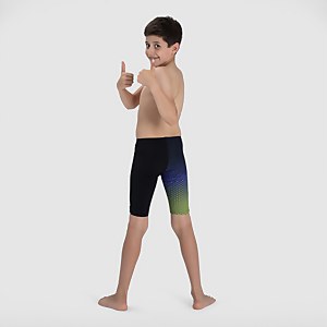Jungen Fastskin Junior Endurance+ High Waisted Jammer in Schwarz