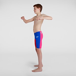 Jungen Fastskin Endurance+ High Waisted Schwimmhose in Blau