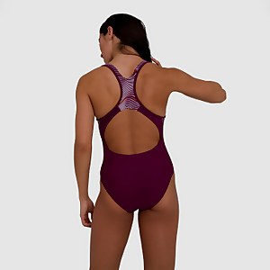 Allover Panel Laneback Badeanzug