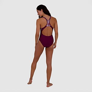 Allover Panel Laneback Badeanzug