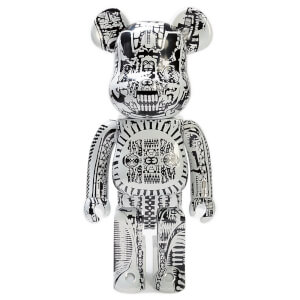 Medicom Bearbrick 1000% H.R. Giger White Figure | Zavvi.nl