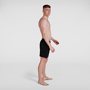 Herren Sport Logo 16" Badeshorts in Schwarz