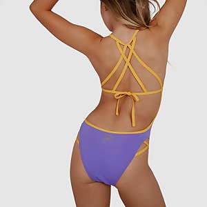 Women's Solid Freestyler Swimsuit Purple