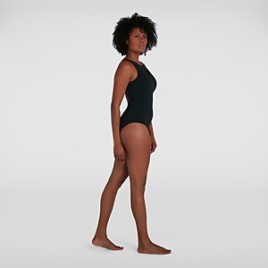 Damen Vivashine Badeanzug Schwarz