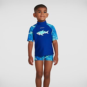 Infant Boys' Sun Protection Top and Short Blue