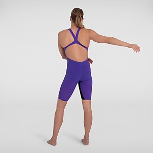 Damen Fastskin LZR Pure Valor Openback Kneeskin in Lila