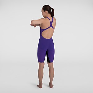Damen Fastskin LZR Pure Valor Openback Kneeskin in Lila