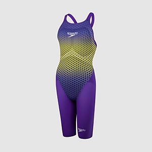 Damen Fastskin LZR Pure Valor Openback Kneeskin in Lila