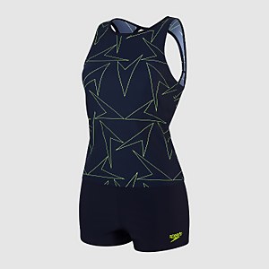 Women's Boomstar Allover Tankini Boyleg Short Navy