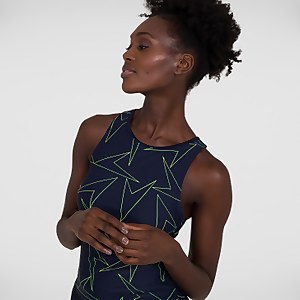 Women's Boomstar Allover Tankini Boyleg Short Navy