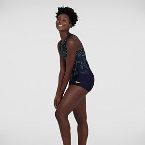 Women's Boomstar Allover Tankini Boyleg Short Navy