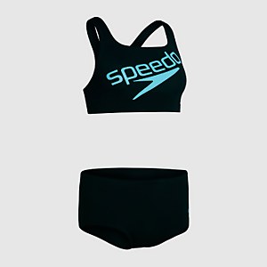 Damen Boom Logo Placement Bikini in Schwarz