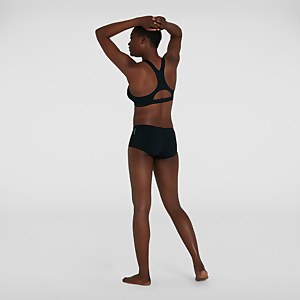 Damen Boom Logo Placement Bikini in Schwarz