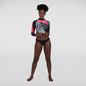 Placement Long Sleeve Wrap Back Top