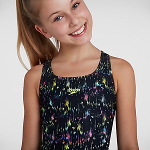 Maillot de bain Fille Digital Placement Leaderback Noir