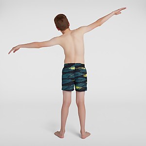 Boys' Printed 13" Watershort Black