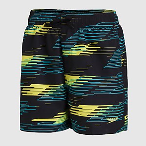 Boys' Printed 13" Watershort Black