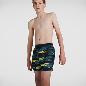 Boys' Printed 13" Watershort Black