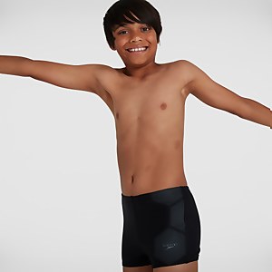 Junior Hexagonal Tech Aquashort Black/Grey