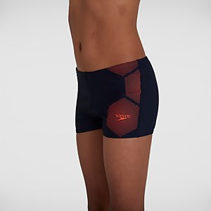Jungen Tech Placement Aquashorts in Marineblau