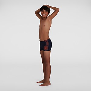 Jungen Tech Placement Aquashorts in Marineblau