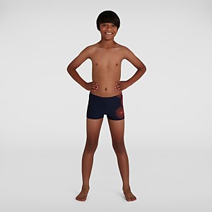 Jungen Tech Placement Aquashorts in Marineblau