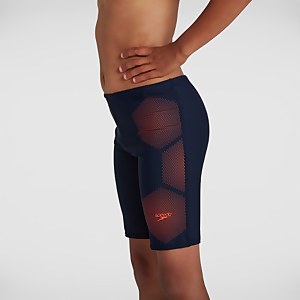Jungen Tech Placement Schwimmhose in Marineblau