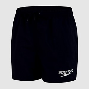 Klassische Badeshorts 33 cm Schwarz für Jungen