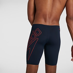 Herren Boom Logo Placement Schwimmhose in Marineblau