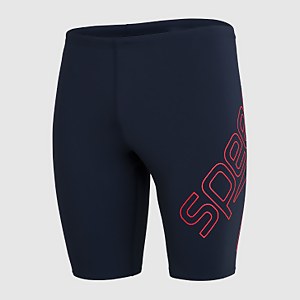 Herren Boom Logo Placement Schwimmhose in Marineblau